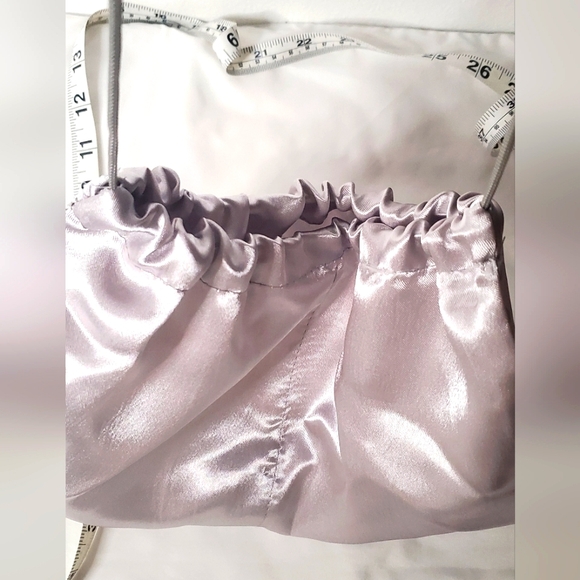 GIUSEPPE ZANOTTI- double shoe bag in satin silver - Picture 3 of 6